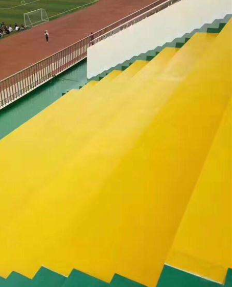 新城球场台阶翻新修补改造